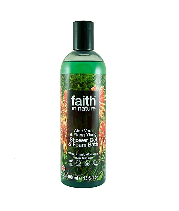 Гель для душа faith in nature с маслом Алоэ Вера и Иланг-Иланг 400мл